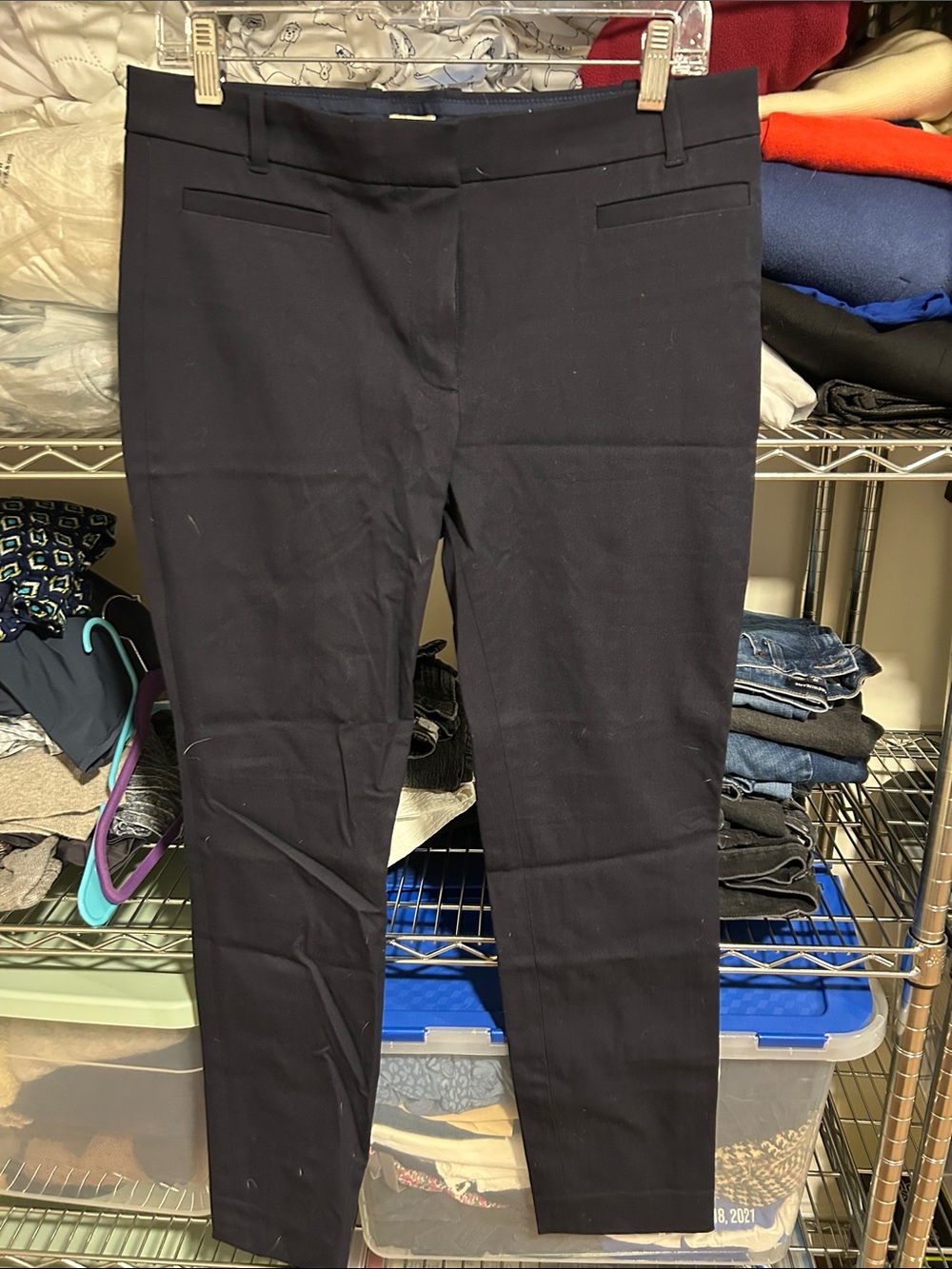 J. Crew Navy Stretch Dress Pants